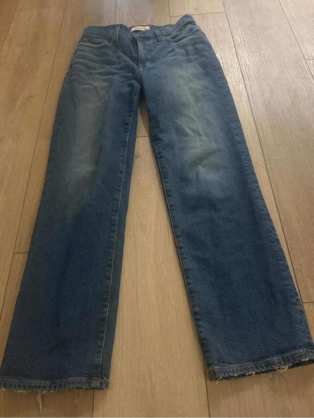 Madewell The Mid-Rise Perfect Vintage Straight Jean | Med Wash | 26